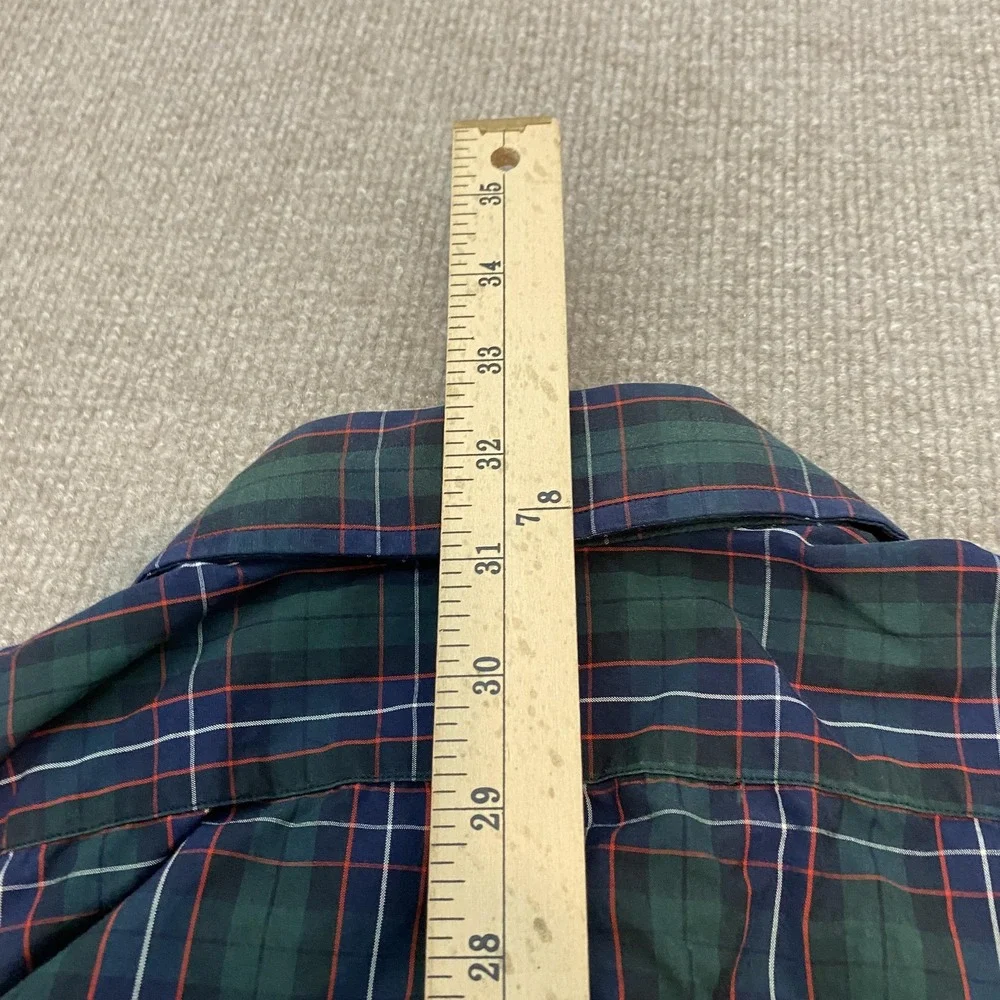 Polo By Ralph Lauren Shirt Mens 2XL Green Plaid Regent Classic Fit Long Sleeve